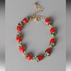 Strawberry Charm Bracelet S874